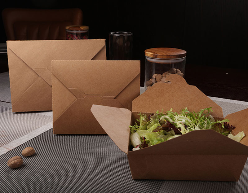 牛皮纸立体餐盒